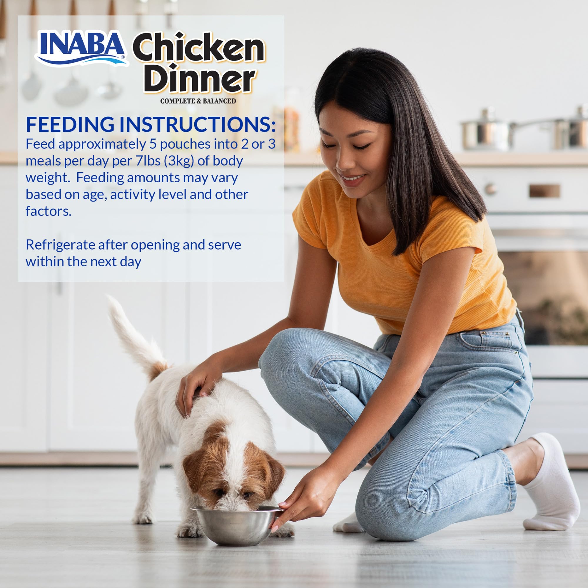 INABA Chicken Dinner for Dogs, Soft Pate Wet Dog Food, Complete & Balanced, 2.4 oz. Pouch, 15 Pouches, Beef & Vegetables Variety - Image 7