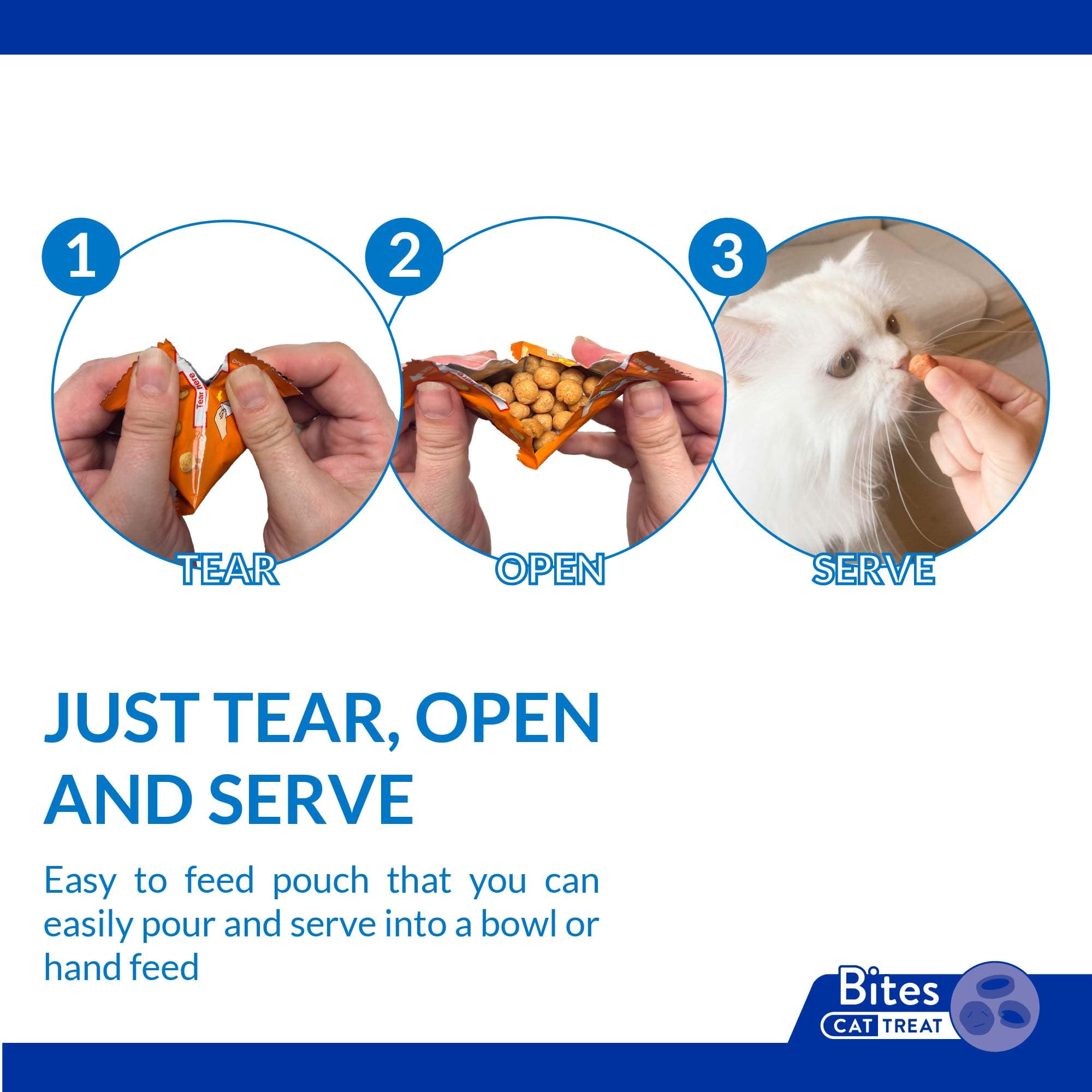 INABA Churu Tidbits for Cats, Soft & Chewy Churu Filled, Baked Chicken Cat Treats with Taurine & Green Tea Extract, 0.42oz per Pack, 8 Packs Total, Tuna Recipe - Image 5